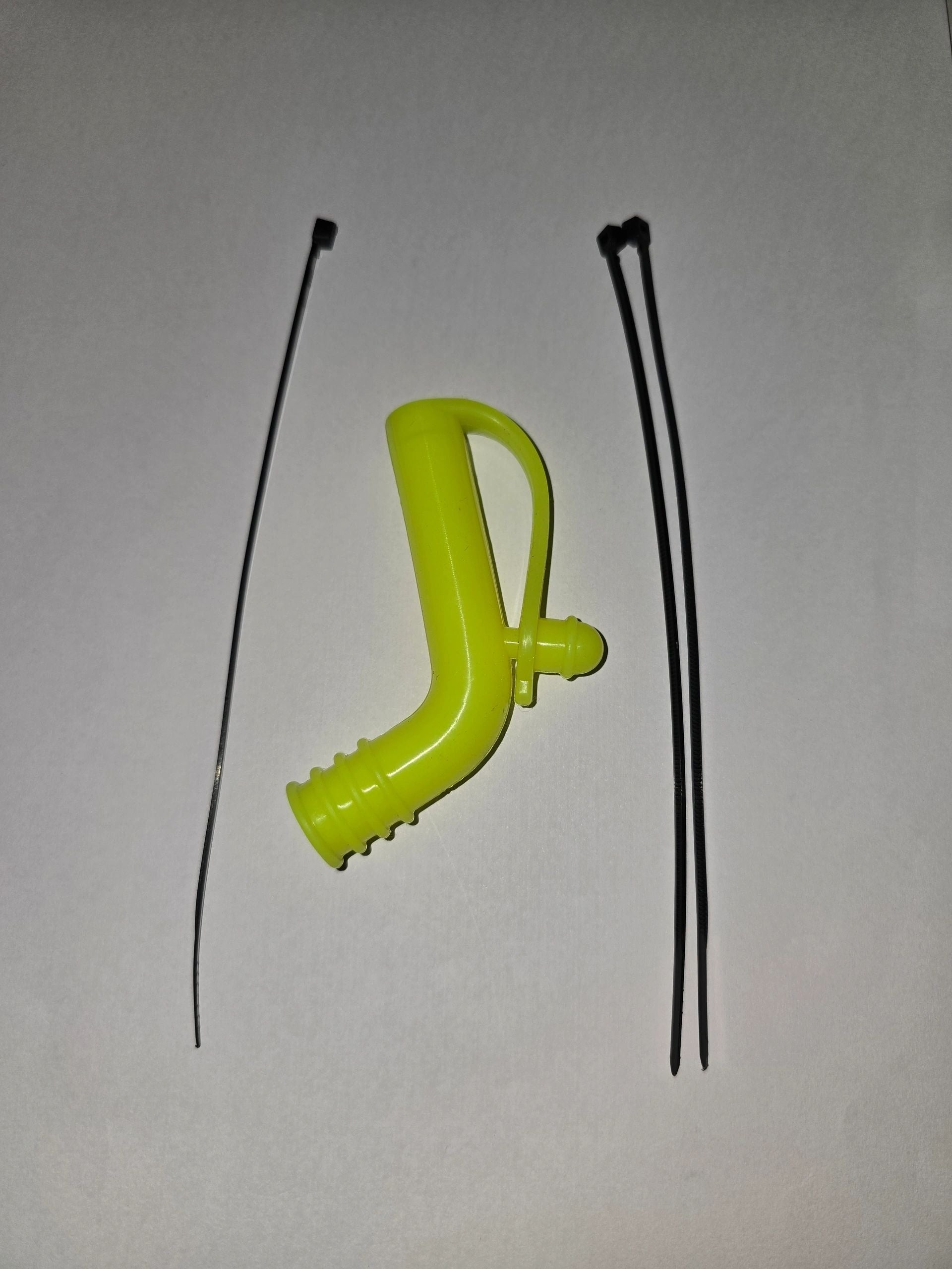 Exhaust Deflector Neon Yellow with Cap for size .25