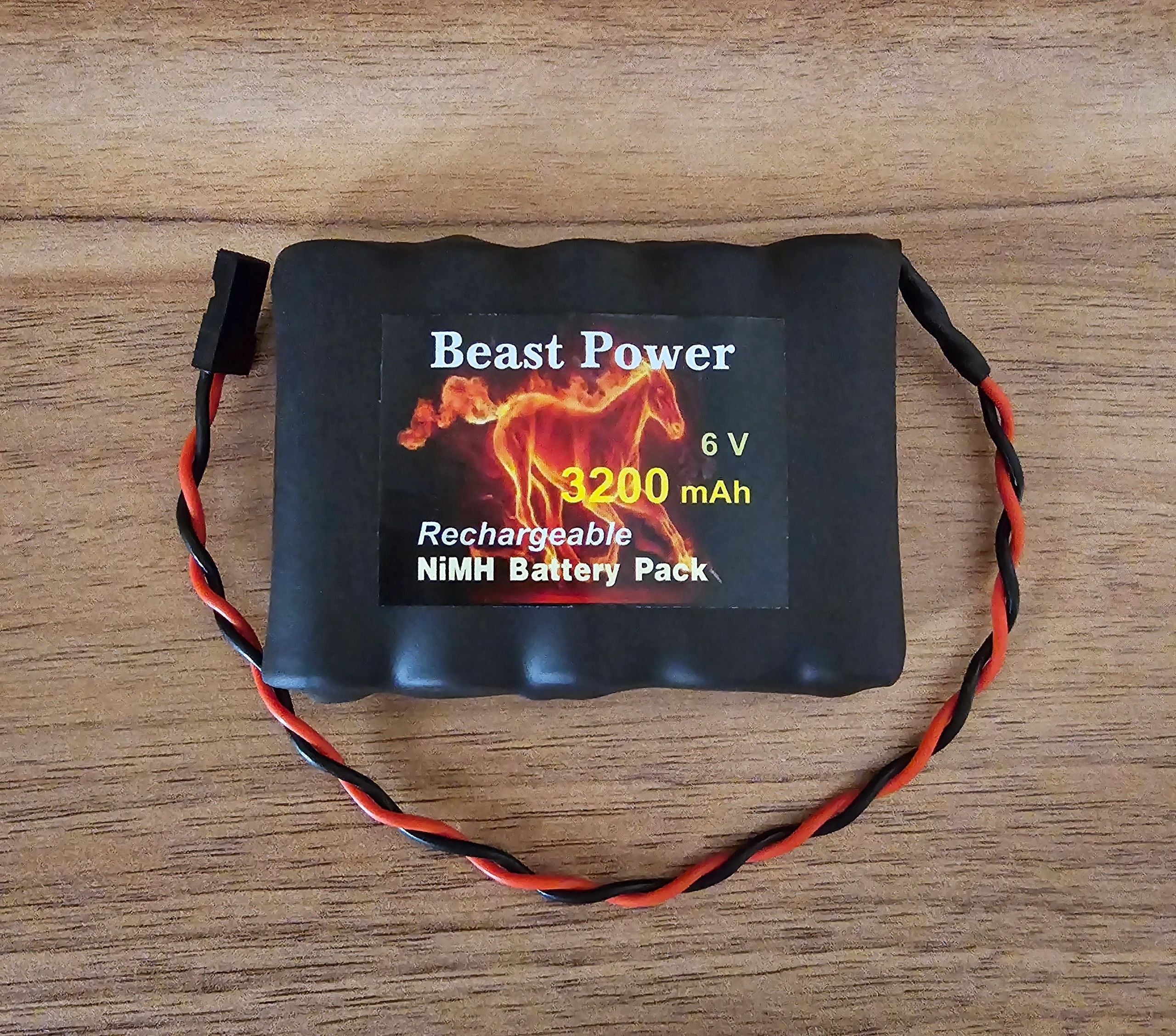 Receiver Pack 3200mAh 6.0v NIMH Low Self Discharge Battery