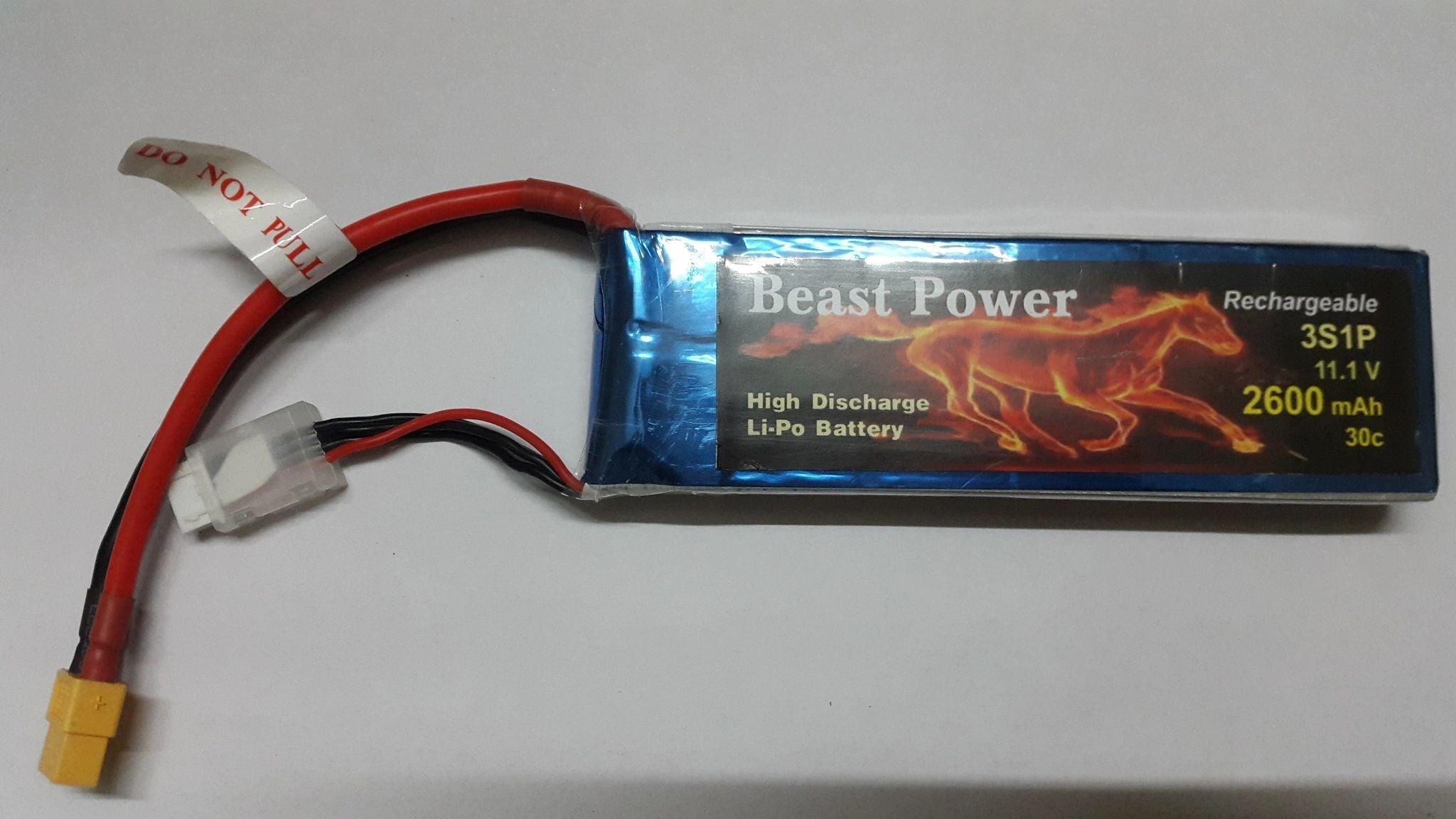 11.1V 2600 mAh 30C Lipo Battery Pack Beast Power