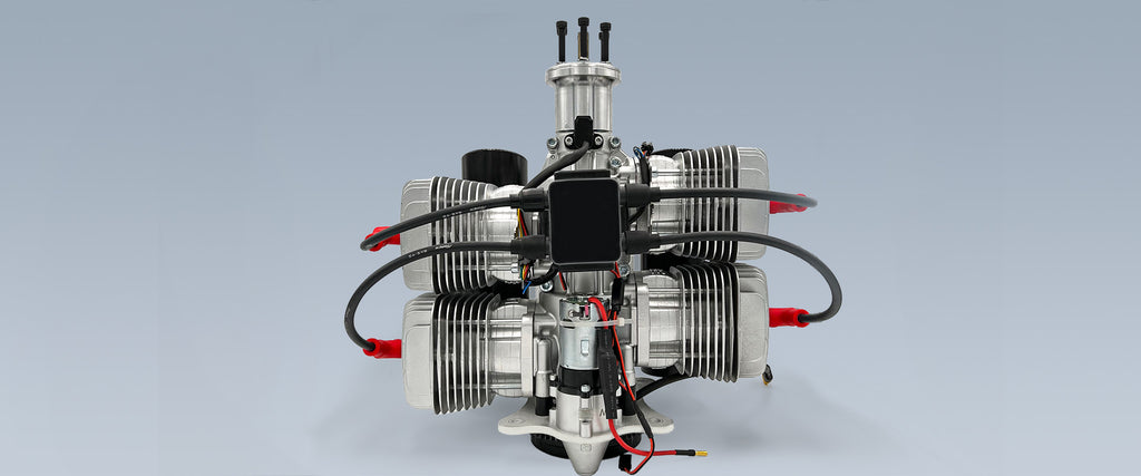DLENGINE DLE-400 400cc Twin Cylinder Gasoline RC Aircraft Engine
