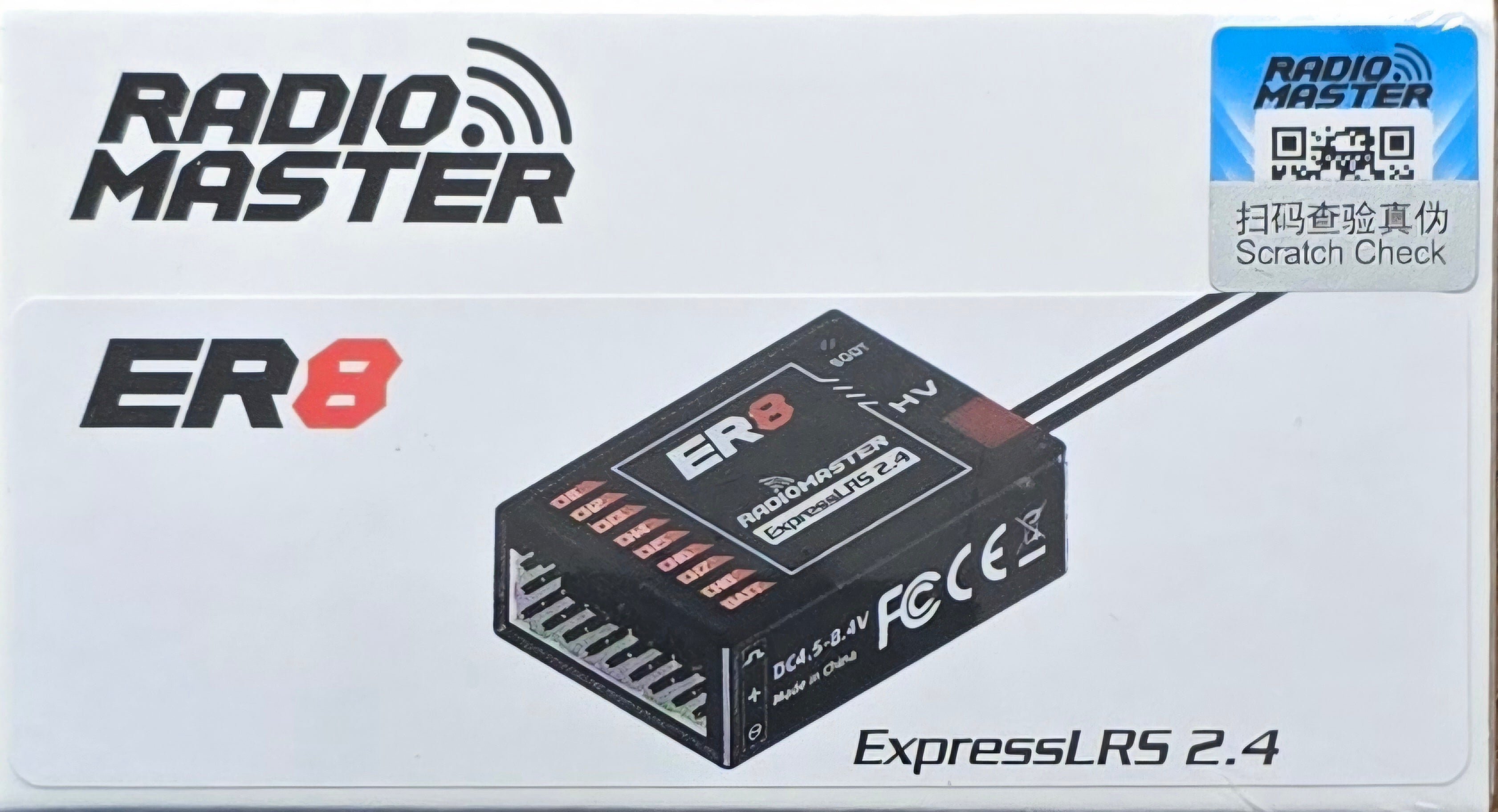 RadioMaster ER8 2.4GHz ELRS PWM Receiver – 8 Channel ExpressLRS Receiver