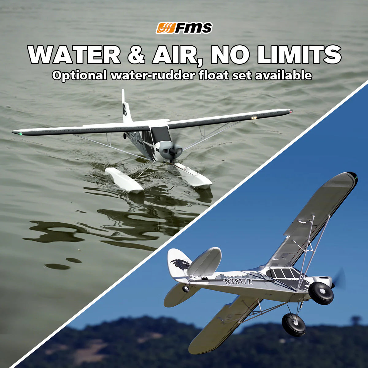 FMS 1700mm PA-18 Super Cub V2 PNP RC Airplane