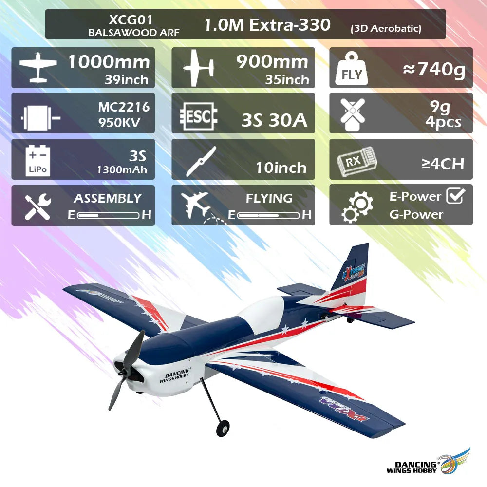 Extra 330 Aerobatic 3D ARF Aircraft 1m