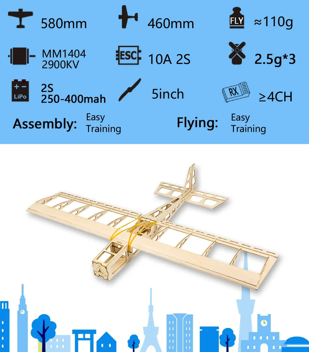 Cute Stick Balsa Kit 580mm