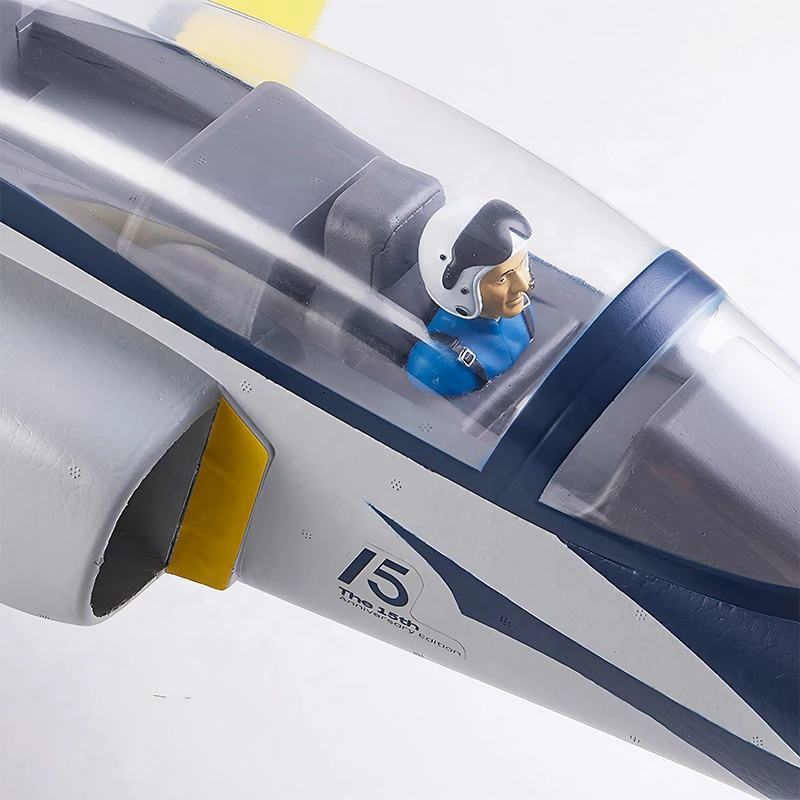 Detailed cockpit and pilot figure in FMS Viper EDF jet
