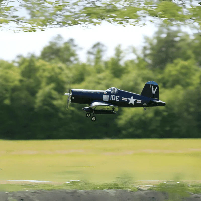 FMS F4U Corsair 800mm warbird RC airplane in flight