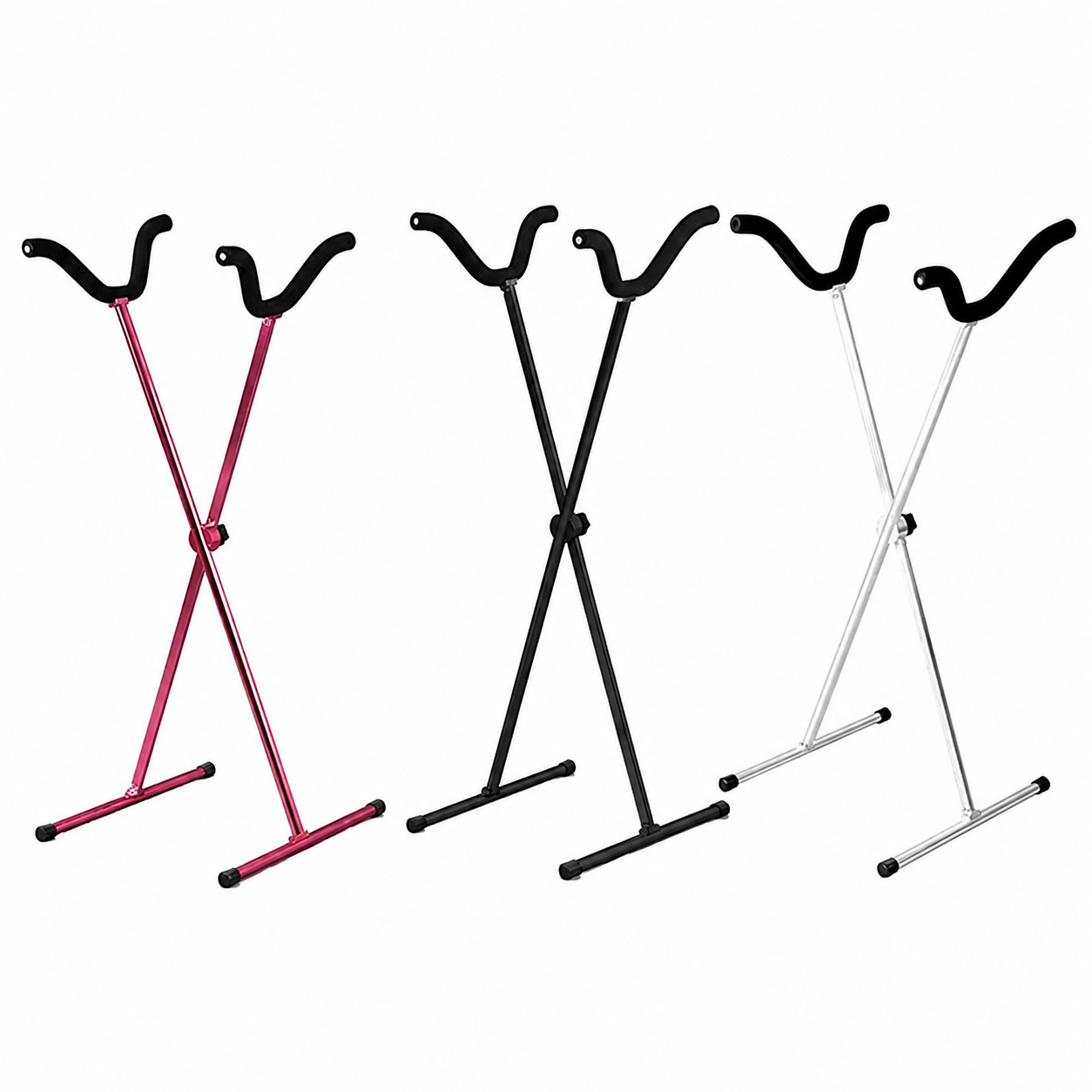 FMS RC model stand available in red black and silver colors for aircraft assembly maintenance and display