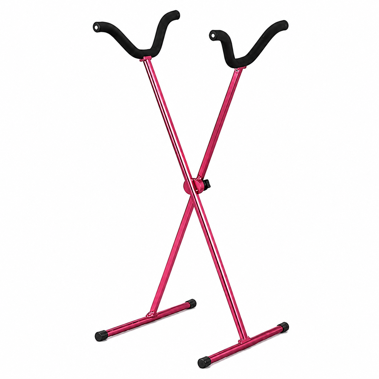 FMS Model Stand red anodized aluminum aircraft display and maintenance stand