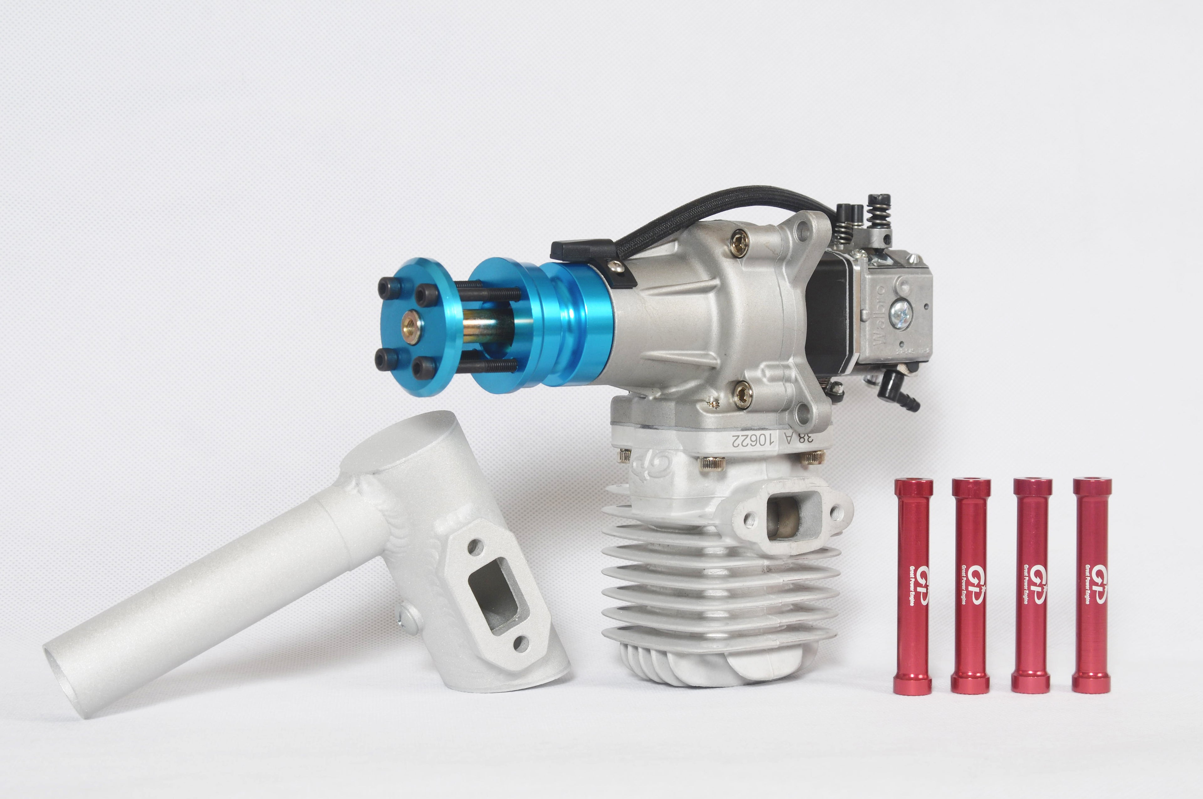 High performance 38cc gasoline engine for aerobatic RC airplanes