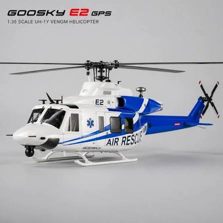 Goosky E2 UH-1Y GPS Scale Helicopter – RTF Mode 2 & BNF Versions