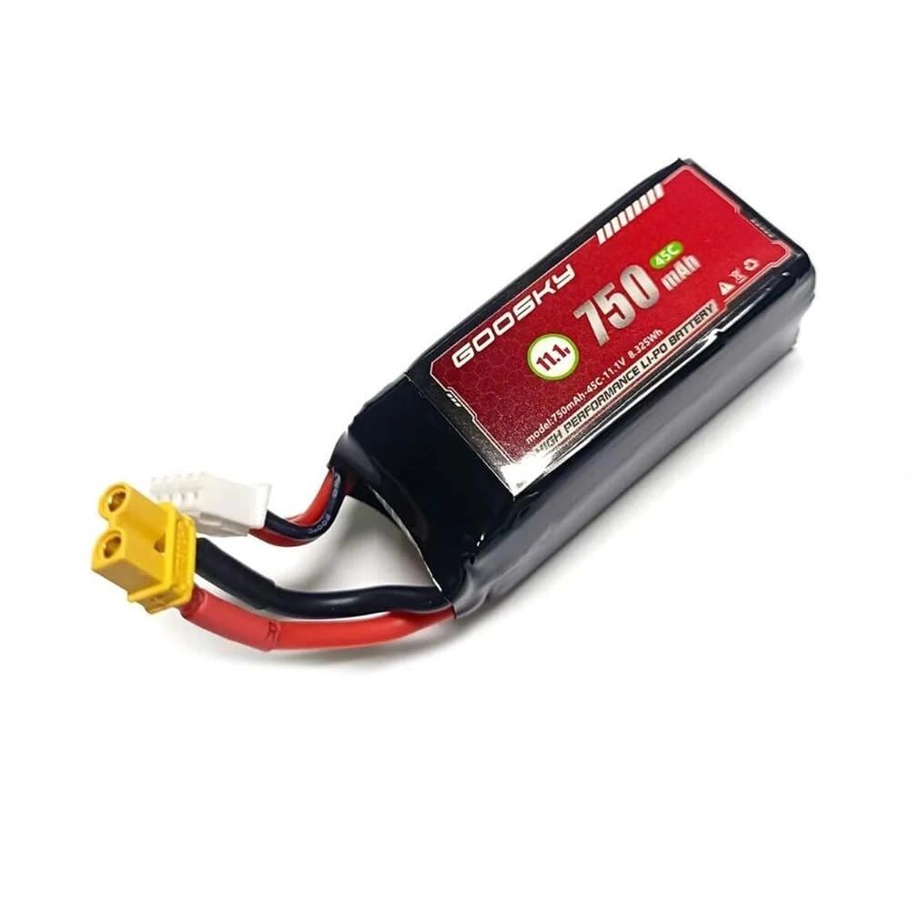 Goosky S2 Lipo Battery 11.1V 750mAh 45C for S2 Max and S2 Ultra
