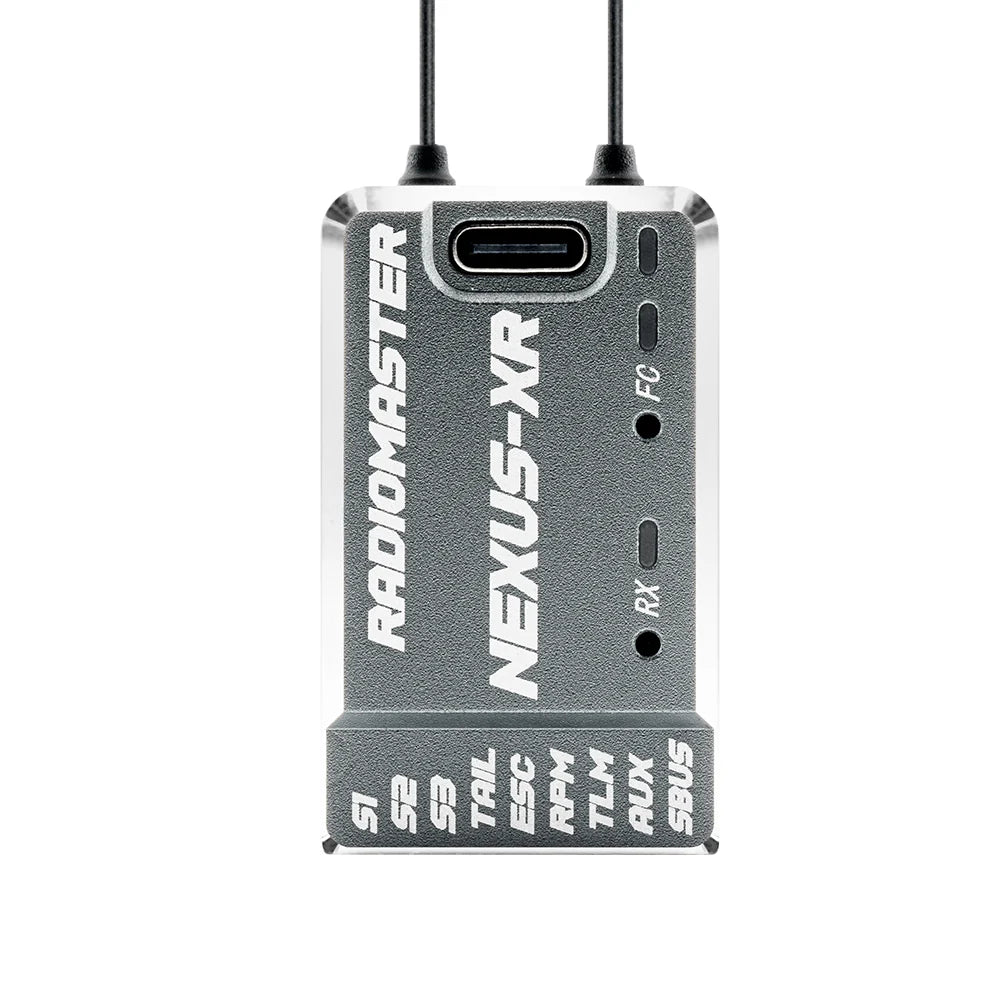 RadioMaster NEXUS-XR helicopter flight controller and ELRS receiver grey version
