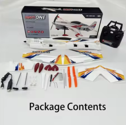 QIDI 550 3D RC Airplane | 6-Channel 2.4GHz Gyro Stabilized RC Plane (RTF)