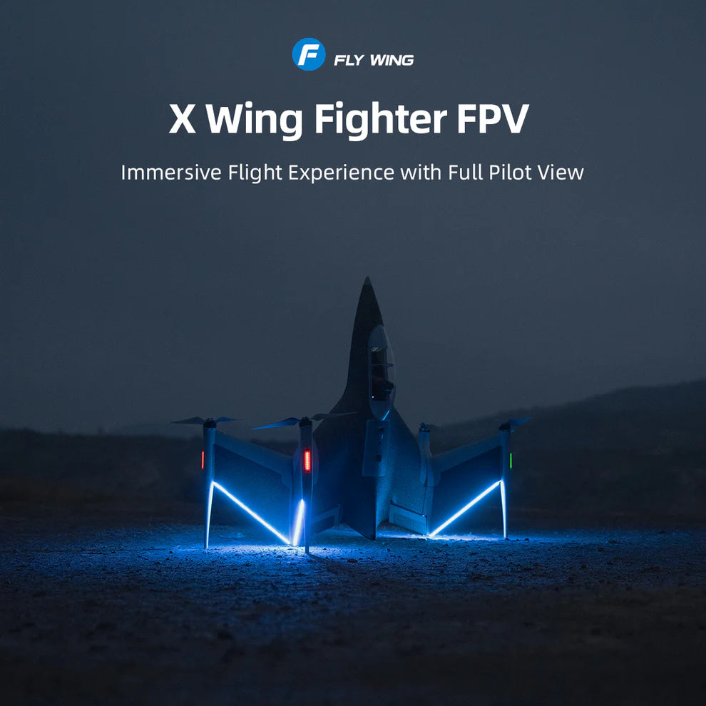 FlyWing X Wing Fighter FPV VTOL Aircraft DJI O4 Air RTF – Coming Soon