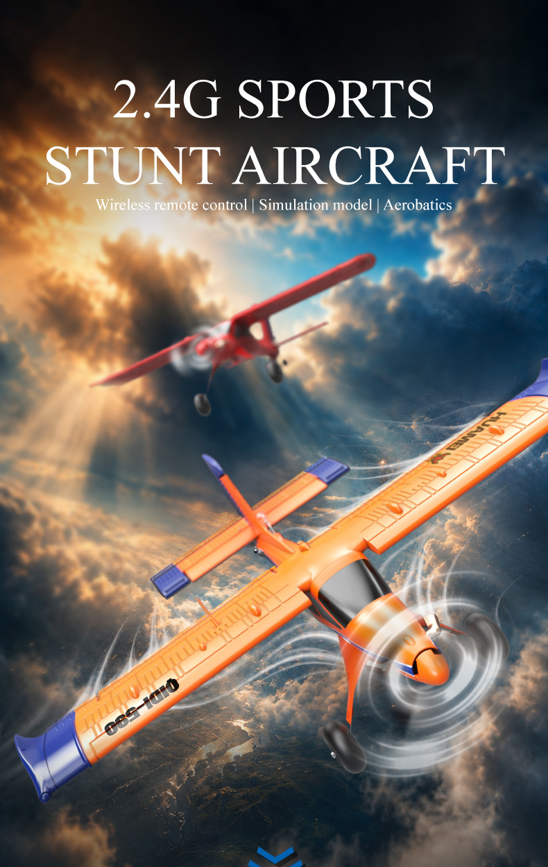 QIDI-590 4CH 500mm Brushless RC Airplane with 3D Stunt & Gyro – RTF