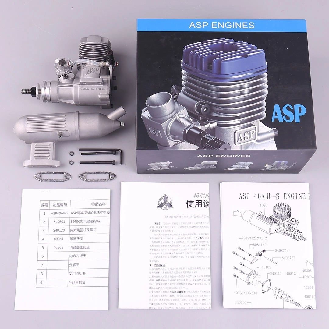 ASP 40A II 6.47CC Nitro Engine