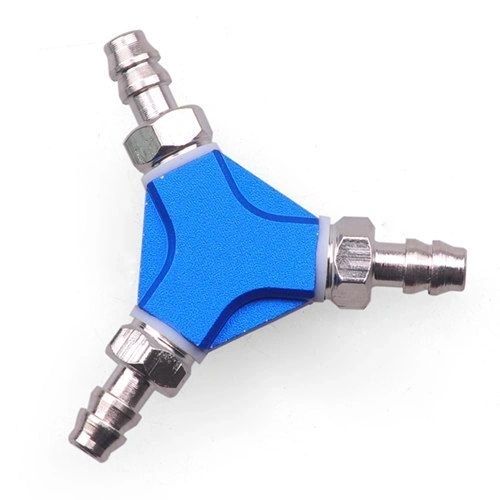 CNC 3-way Universal Oil Joint Nozzle Fuel Filter Outlet Inlet for Gas Engine/ Fuel Tank 3 Color