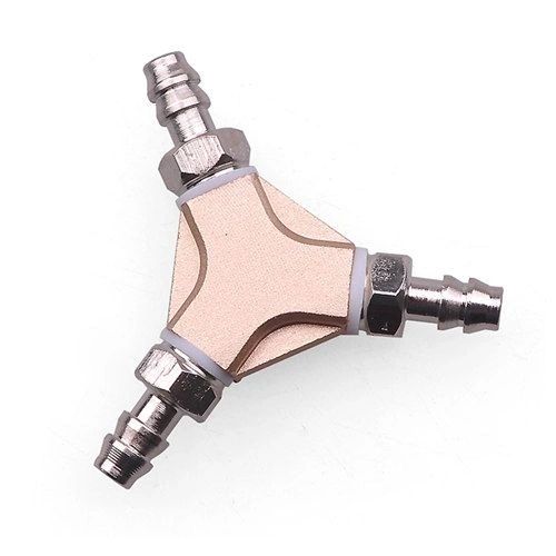 CNC 3-way Universal Oil Joint Nozzle Fuel Filter Outlet Inlet for Gas Engine/ Fuel Tank 3 Color