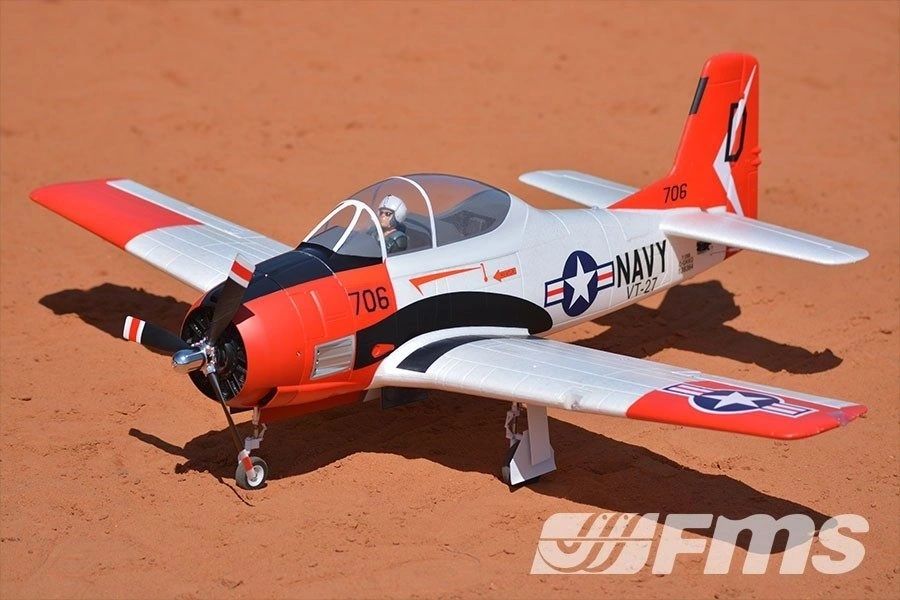 FMS 1400MM (55.1") T-28D TROJAN V4 RED-PNP