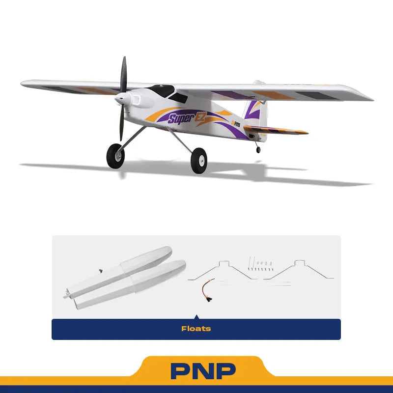 FMS Super EZ V4 1220mm PNP RC airplane with floats included
