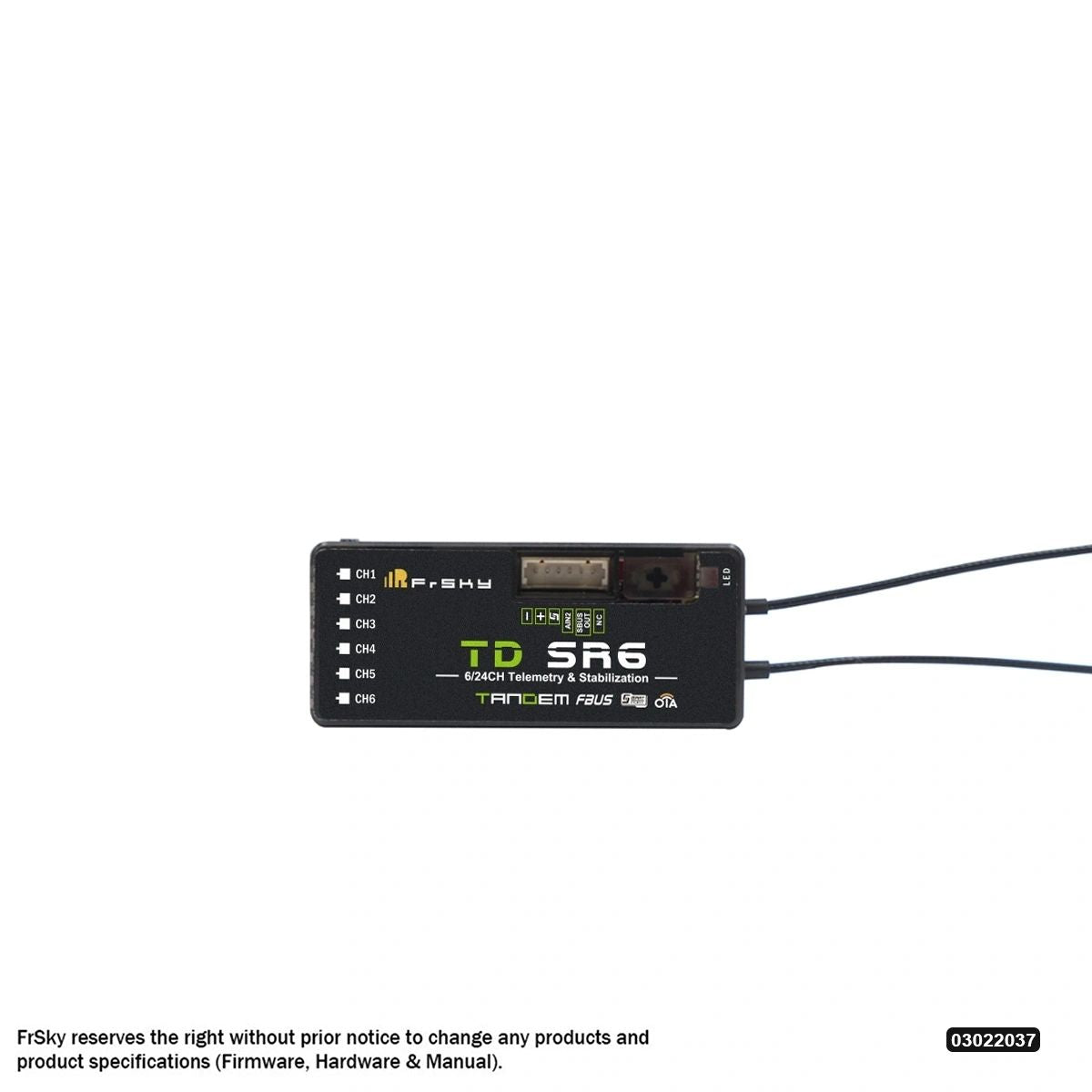 FrSky TD SR6 Dual-Band Receiver (2.4GHz & 900MHz)