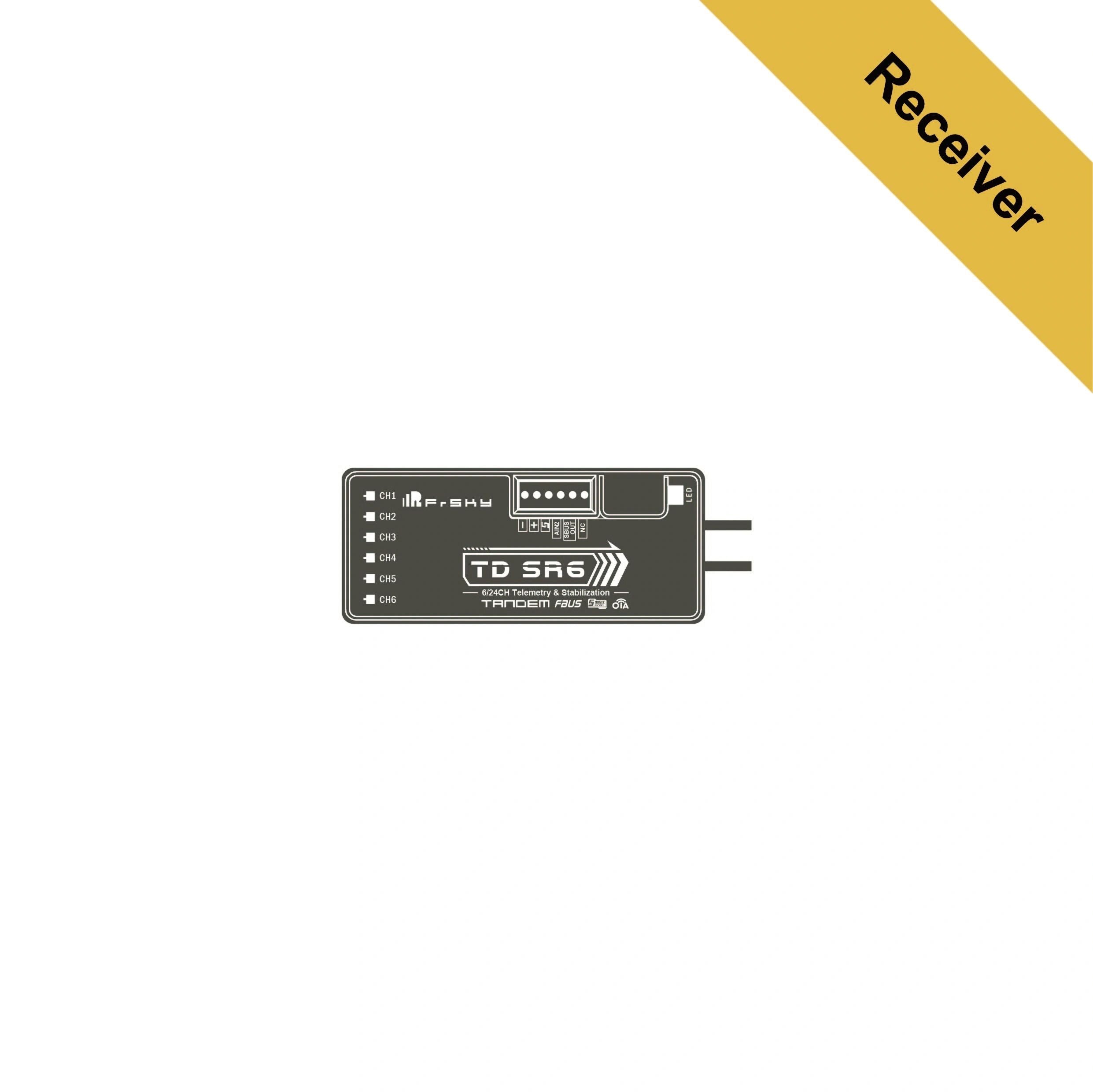 FrSky TD SR6 Dual-Band Receiver (2.4GHz & 900MHz)