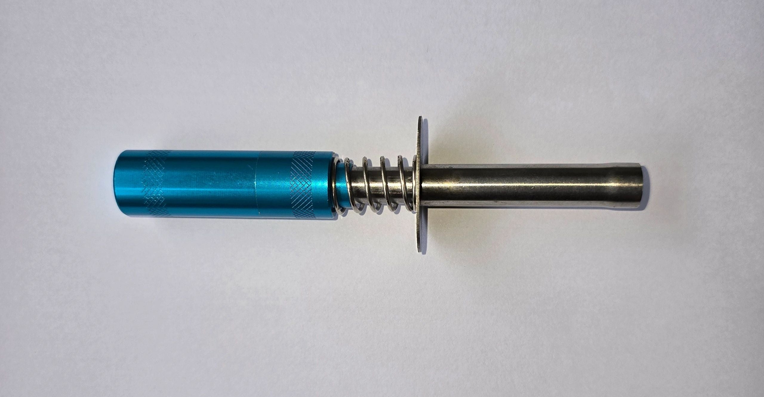 Metallic Glow Ignitor with blue handle on a white background