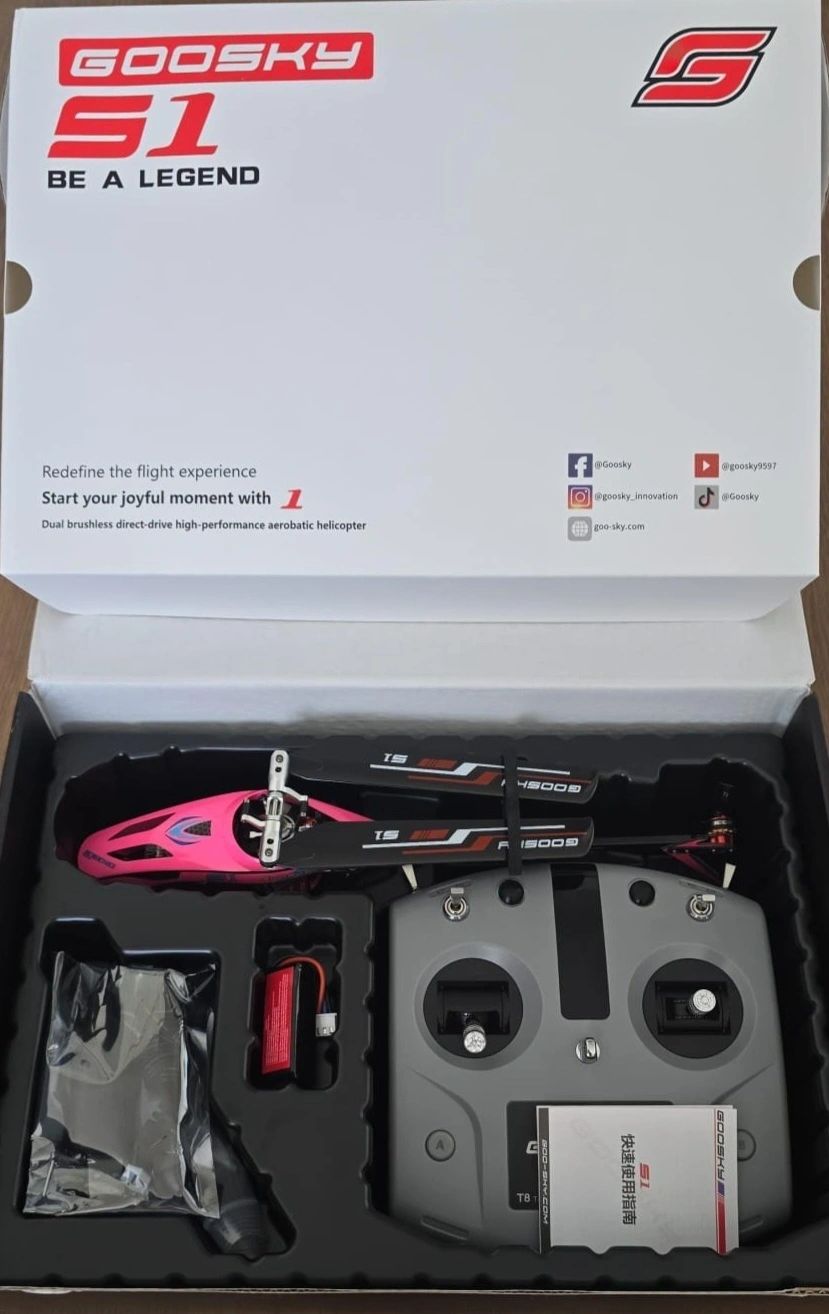 Goosky Legend S1 Helicopter Pink (RTF-Mode2)