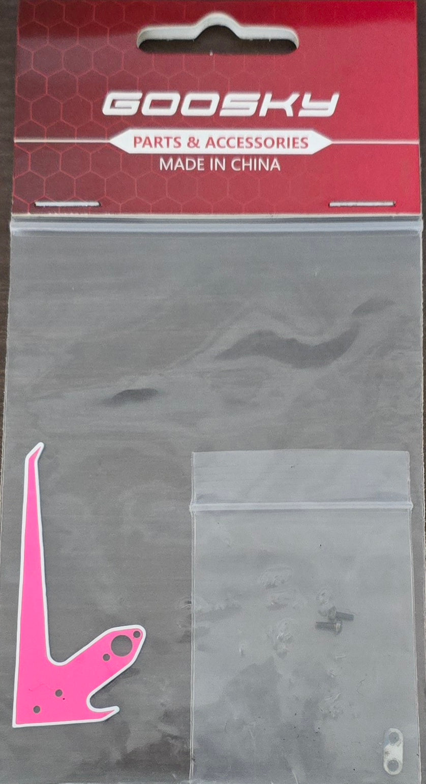 Goosky S1 tail fin pink RC helicopter replacement part