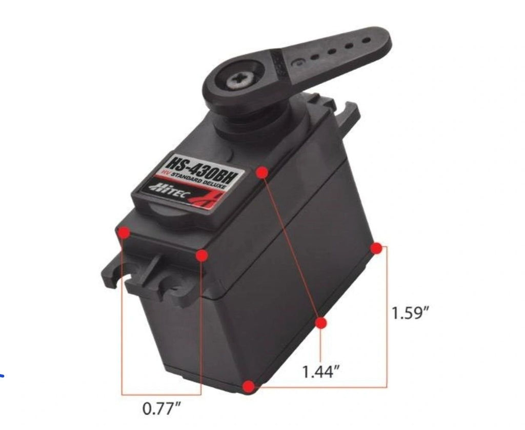 Hitec HS-430BH Deluxe, High Voltage, Ball Bearing Standard Servo