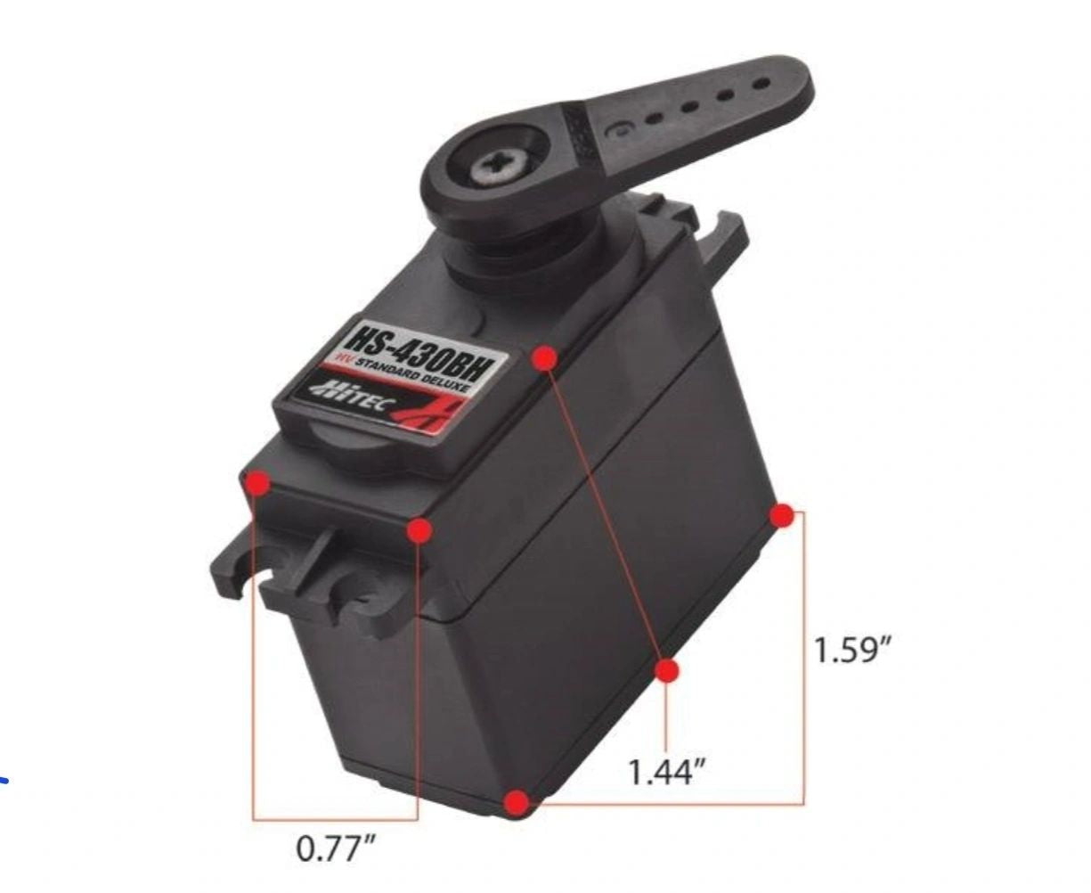 Hitec HS-430BH Deluxe, High Voltage, Ball Bearing Standard Servo