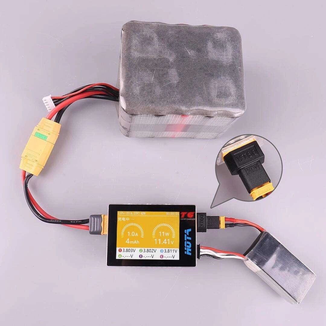 HOTA T6 300W 15A Battery Fast Charger LiHv Lipo NiMh Li-ion Ni-Cd Digital Intelligent Lipo Balance Charger Discharger PD 90W 5A