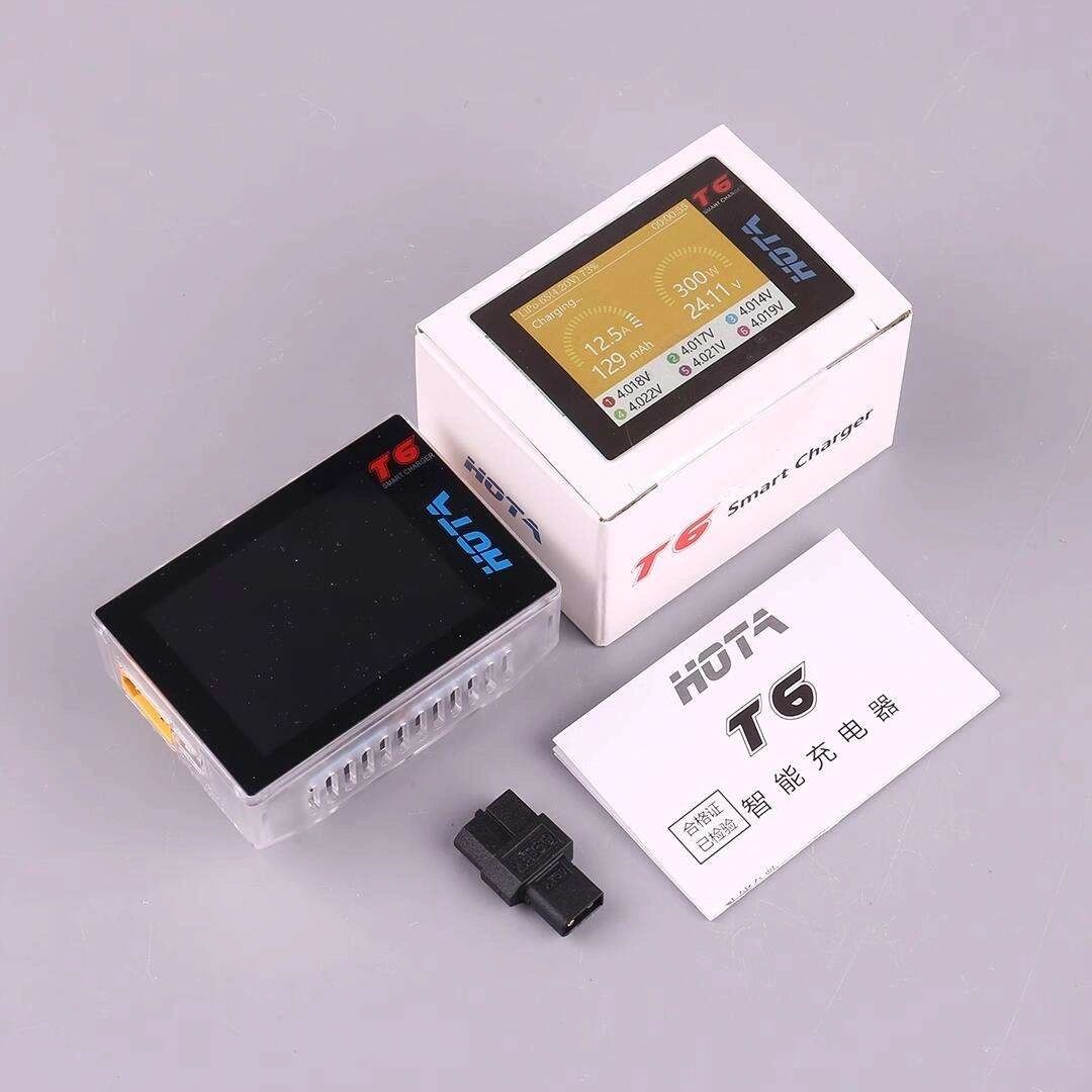 HOTA T6 300W 15A Battery Fast Charger LiHv Lipo NiMh Li-ion Ni-Cd Digital Intelligent Lipo Balance Charger Discharger PD 90W 5A