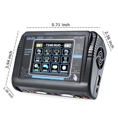 HTRC T240 DUO AC 150W DC 240W Touch Screen Dual Channel Balance Original