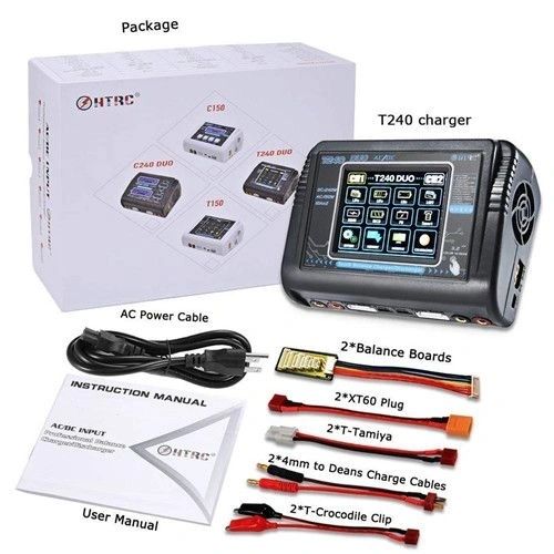 HTRC T240 DUO AC 150W DC 240W Touch Screen Dual Channel Balance Original