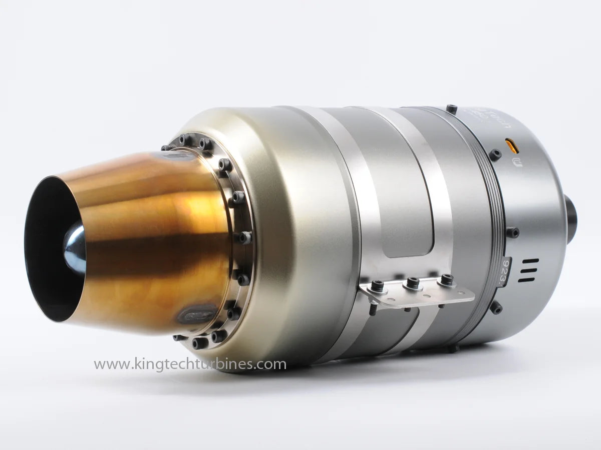 KingTech K450G5 turbine engine angled view with exhaust nozzle detail