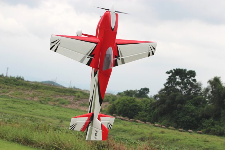 Pilot RC EDGE 540 V3 85 inch ARF aerobatic RC aircraft in flight