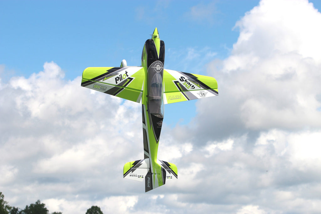 Pilot RC Sbach342 V2 75 inch aerobatic RC aircraft ARF kit in flight