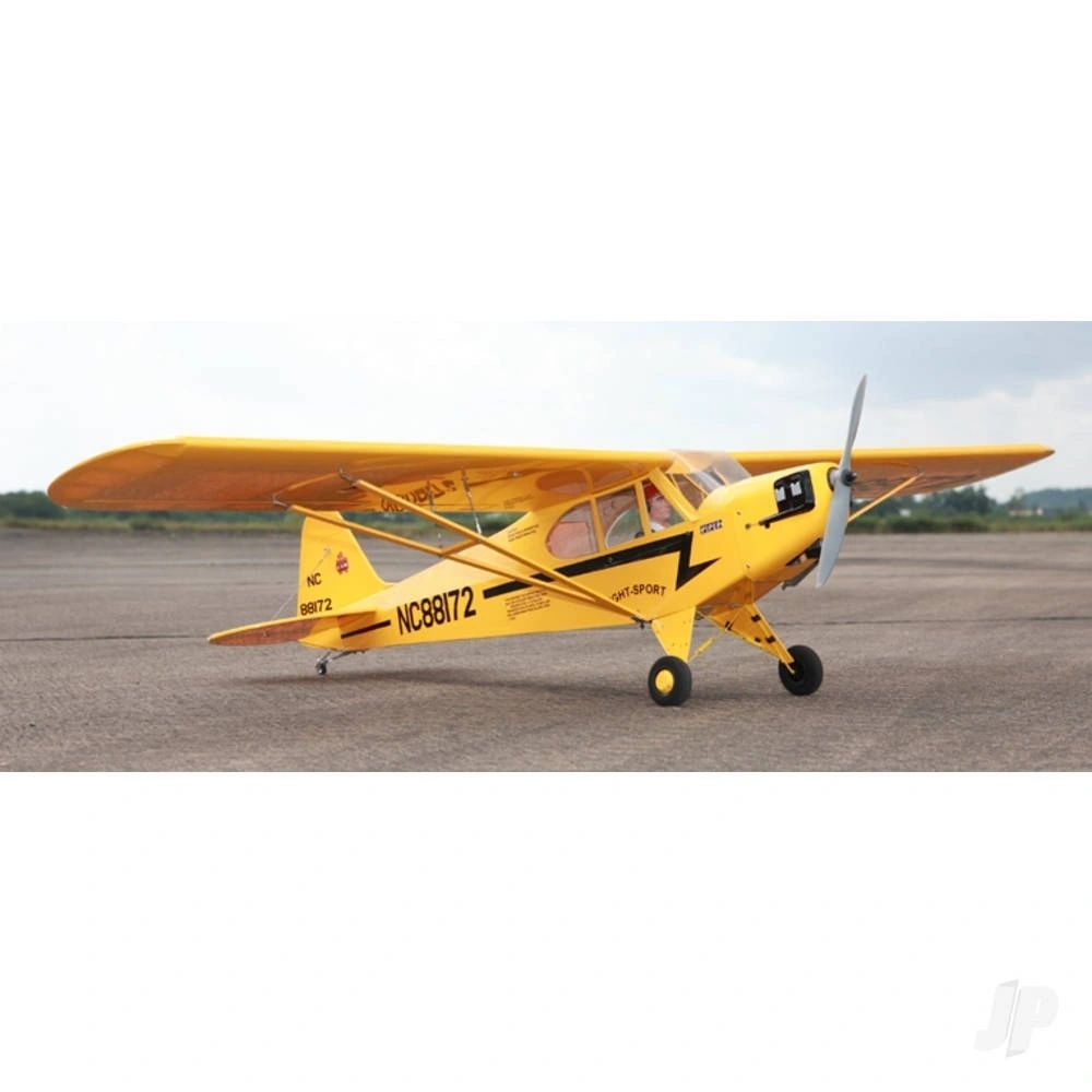 Piper J3 Cub model airplane ready to fly