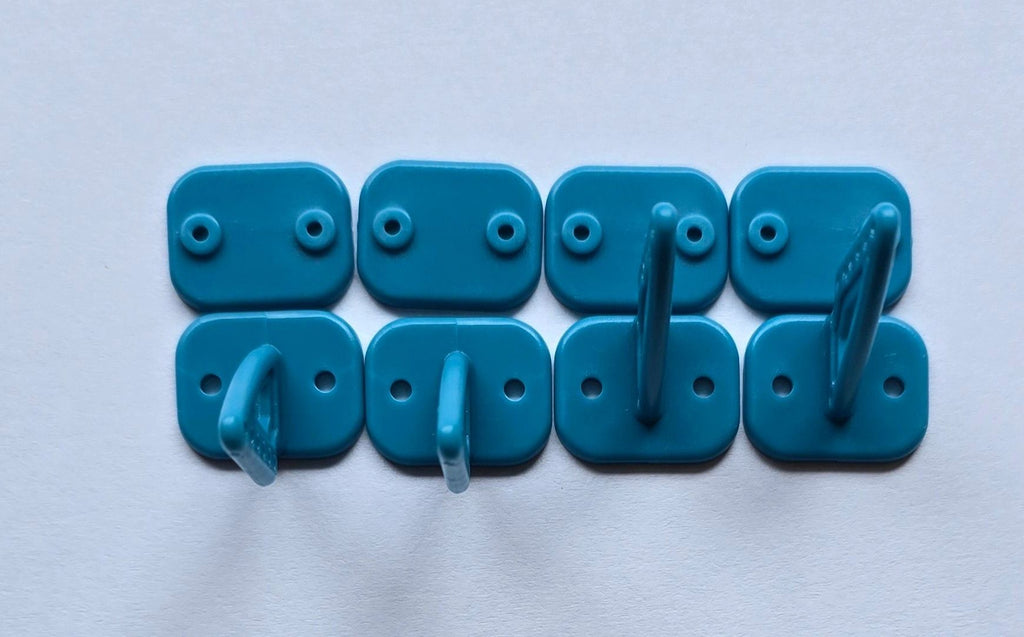 Pom Horns Blue 20x27mm (04pcs/set) with screws