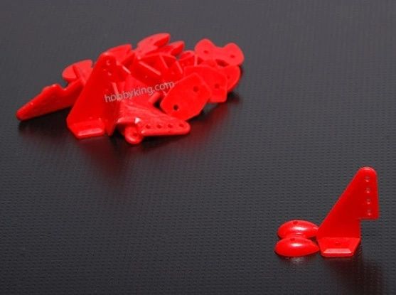 Pom Horns Red 20x27mm (04pcs/set)