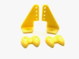 Pom Horns Yellow 20x27mm (04pcs/set)