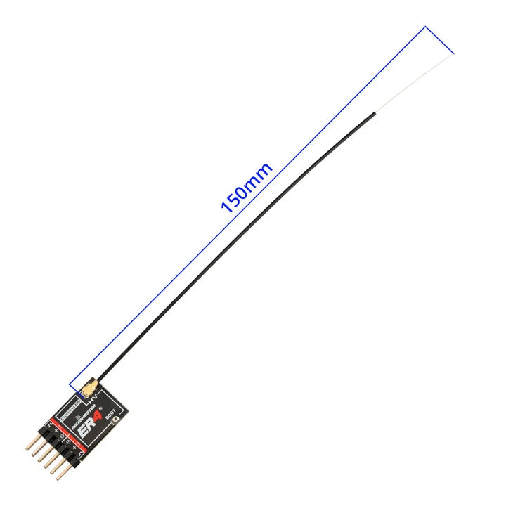 RadioMaster ER4 ELRS receiver with 150mm antenna