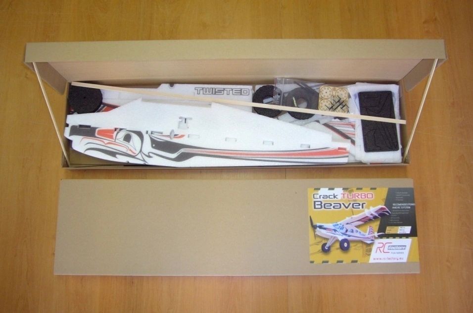 RC FACTORY CRACK TURBO BEAVER RED WITH MOTOR ESC PROP SERVO