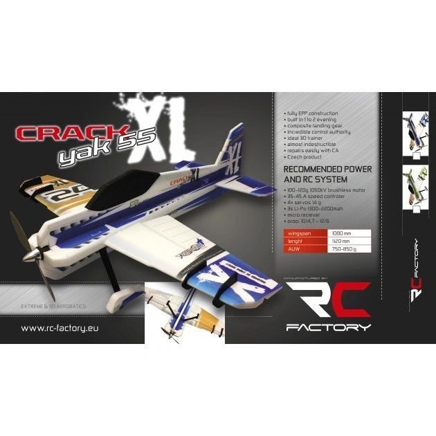 RC FACTORY CRACK YAK XL BLUE GOLD