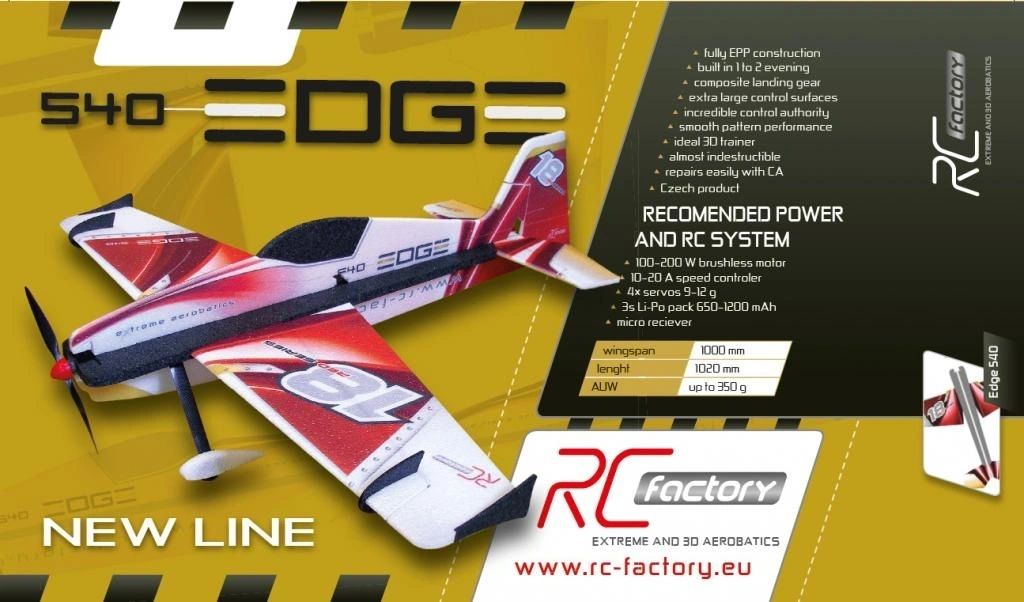 RC FACTORY EDGE 540T HOT RED