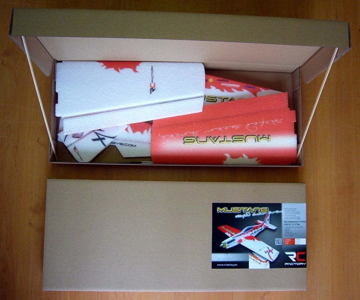 RC FACTORY MUSTANG RED WITH MOTOR ESC PROP SERVOS