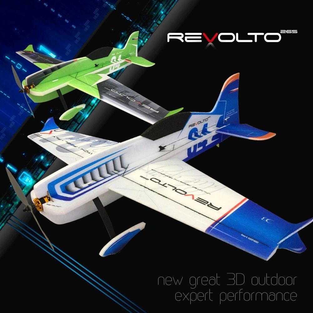RC FACTORY REVOLTO BLUE WITH MOTOR ESC PROP SERVOS