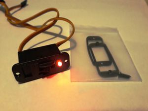 RCEXL Power Switch and Fuselage Charging Mounting Plate With LED Futaba / JR Plug