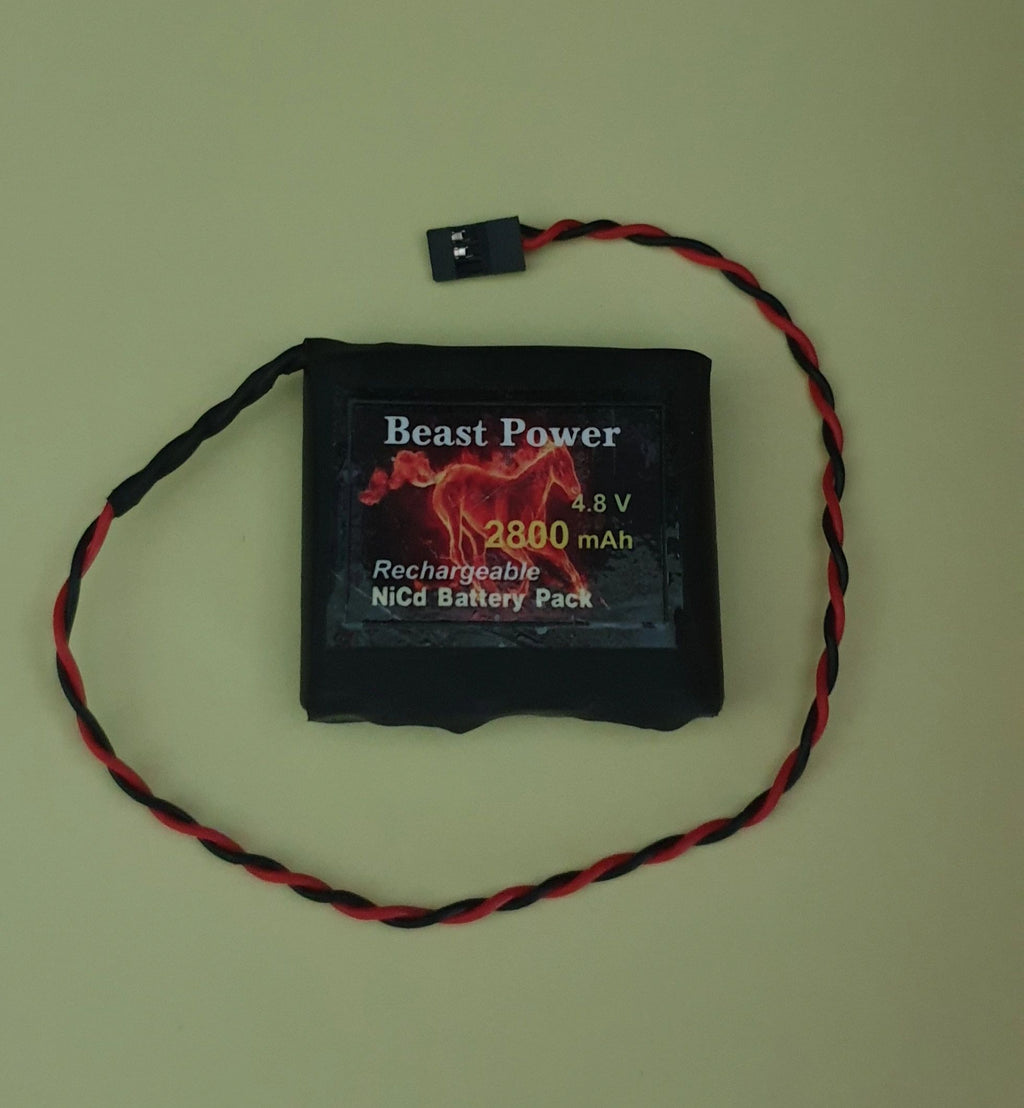 Receiver Pack 2800mAh 4.8v NICD with charger